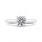 14K White Gold Round Diamond Halo Engagement Ring (Semi-Mount)