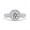 14K Two-Tone Gold Diamond Engagement Ring (Semi-Mount)