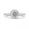 14K White Gold Diamond Engagement Ring (Semi-Mount)
