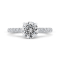 14K White Gold Diamond Engagement Ring (Semi-Mount)