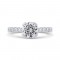14K Two-Tone Gold Diamond Engagement Ring (Semi-Mount)