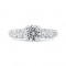 14K White Gold Diamond Engagement Ring (Semi-Mount)