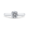 14K White Gold Diamond Engagement Ring (Semi-Mount)