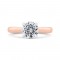 14K Two-Tone Gold Round Diamond Solitaire Plus Engagement Ring (Semi-Mount)