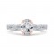 14K Two-Tone Gold Diamond Engagement Ring (Semi-Mount)