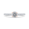 14K Two Tone Gold Diamond Engagement Ring (Semi-Mount)