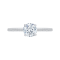 18K White Gold 1/2 Ct Round Cut Diamond Engagement Ring (Semi-Mount)