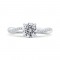 14K White Gold Diamond Engagement Ring (Semi-Mount)