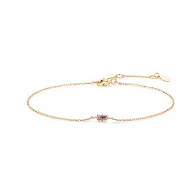 VIOLET Amethyst Baguette Bracelet