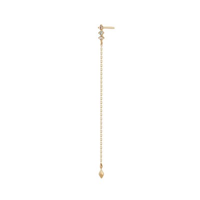 GWEN Topaz and Aquamarine Single Drop Earring