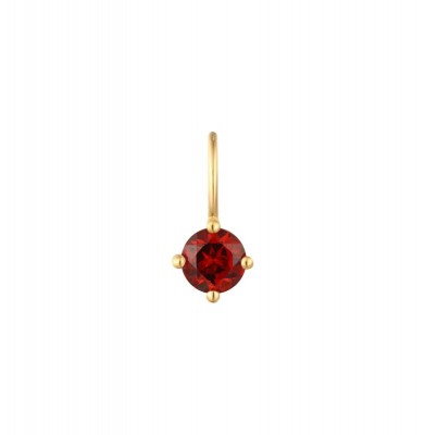 January Garnet Necklace Charm