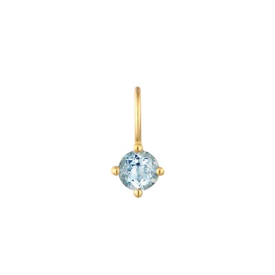 March Aquamarine Necklace Charm