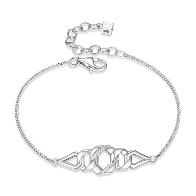 Silver Polished Sterling Silver Rolo Bracelet