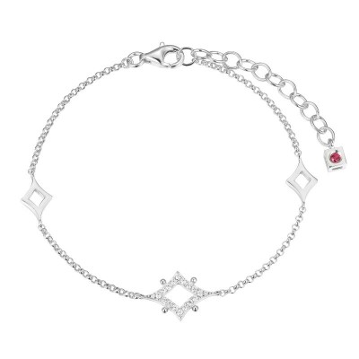 White Sterling Silver Bracelet