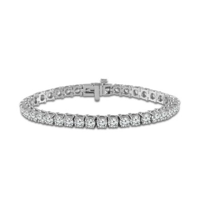14K White Gold Tennis Bracelet 8Cttw