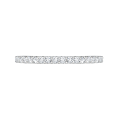 18K White Gold 1/3 Ct Diamond Carizza Wedding Band