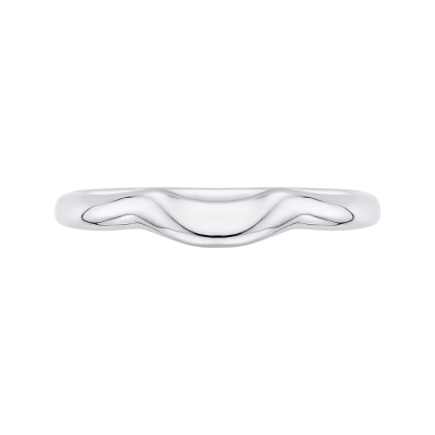 18K White Gold  Carizza Wedding band