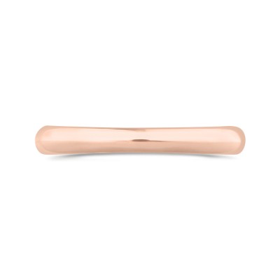 14K Rose Gold Plain Wedding Band