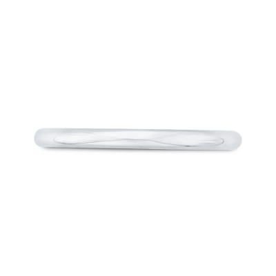 14K White Gold Plain Wedding Band