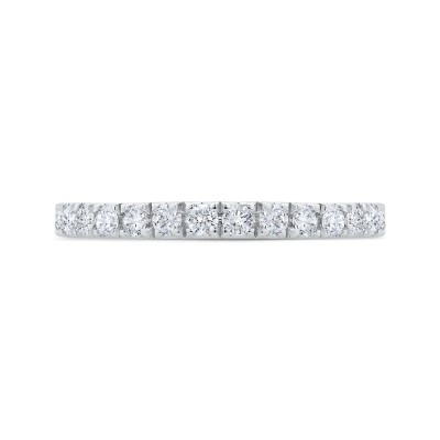 14K White Gold with Round Diamond Eternity Ring