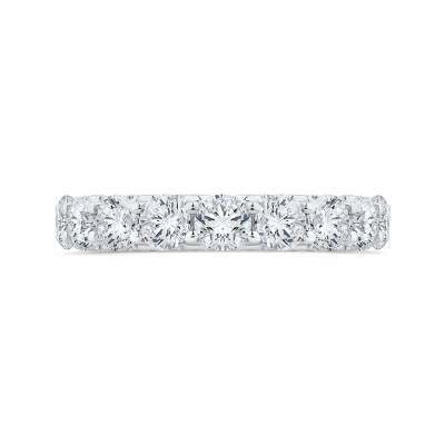 14K White Gold with Round Diamond Eternity Ring