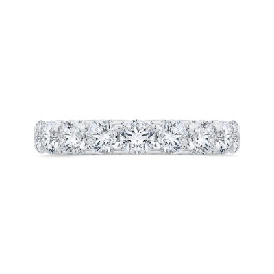 14K White Gold with Round Diamond Eternity Ring