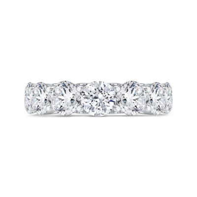 14K White Gold with Round Diamond Eternity Ring