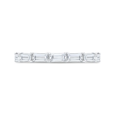 14K White Gold with Baguette Diamond Eternity Ring