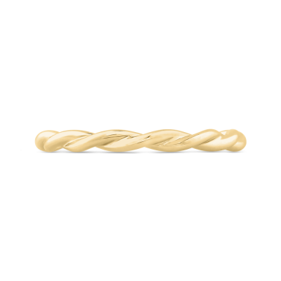 14K Yellow Gold Plain Wedding Band