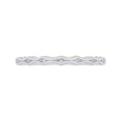 14K Two-Tone Diamond Wedding Band