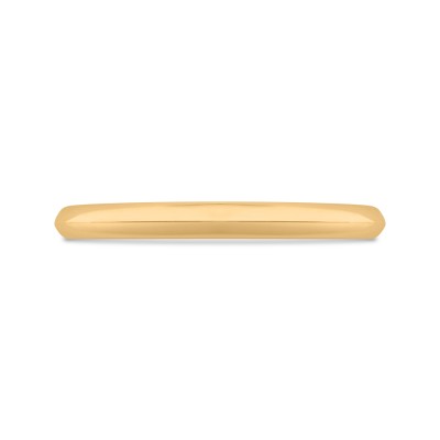 14K Yellow Gold Plain Wedding Band