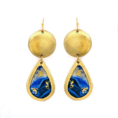 Cast Yourself on Every Wave Teardrop Earrings