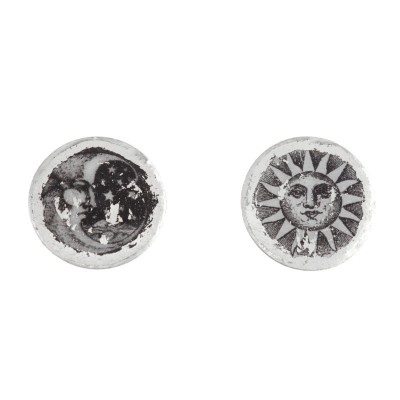Sun and Moon Stud Earrings