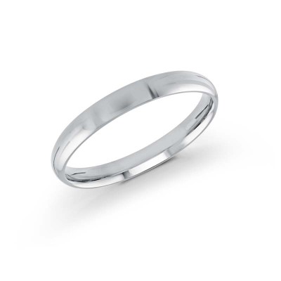 14KW Polished 3mm Wedding Band