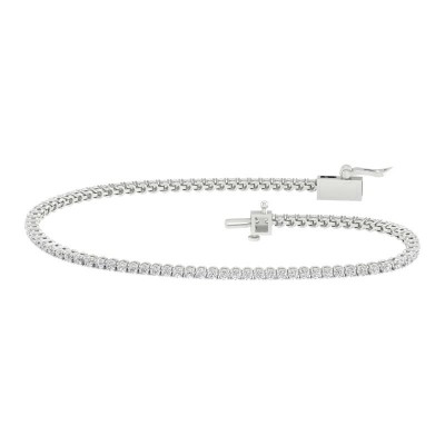 14KW 2ctw 4-Prong Tennis Bracelet