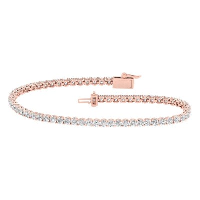 14KR 5ctw 4-Prong Tennis Bracelet