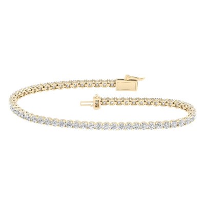 14KY 5ctw 4-Prong Tennis Bracelet