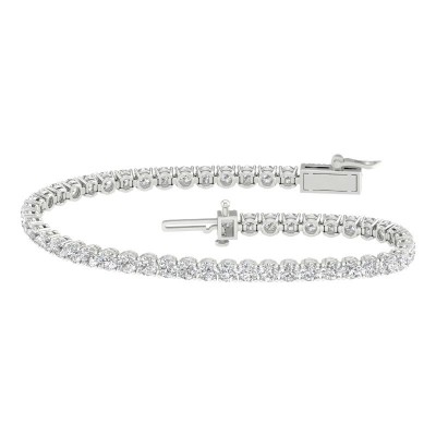 14KW 7ctw 4-Prong Tennis Bracelet