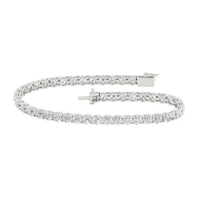 14KW 10ctw 4-Prong Tennis Bracelet