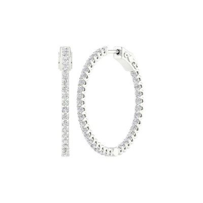14KW In/Out Hoop Earrings