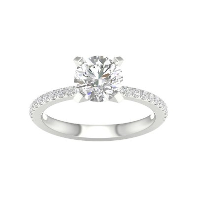 14KW Straight Shank Engagement Ring