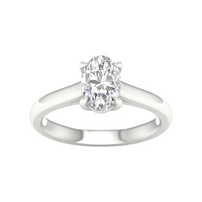 14KW 1.5ct Oval Solitaire Ring