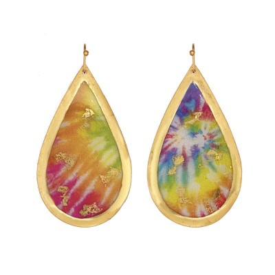 Tie-Dye Teardrop Earrings