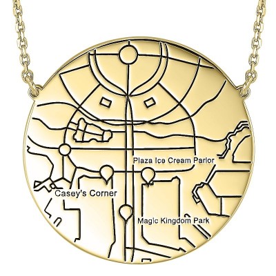 14K Yellow Gold Pendant Round