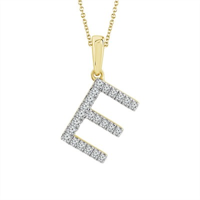 Diamond Initial Pendant