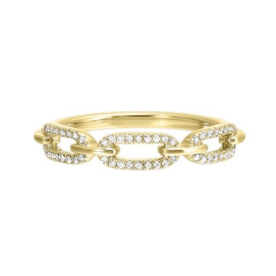 10K Yellow Gold Sparkle Fashion Ring - 1/6 ctw