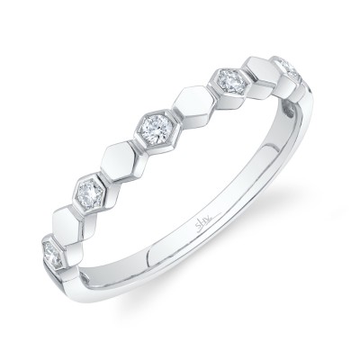 0.16Ct Diamond Hexagon Lady'S Band