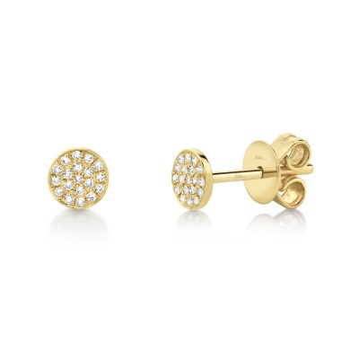 0.07Ct Diamond Pave Stud Earring