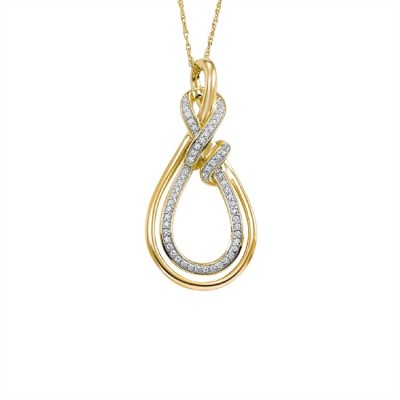 14KY 1/10Cttw Pendant