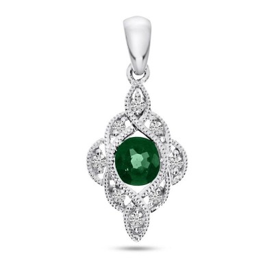 Emerald & Diamond Pendant